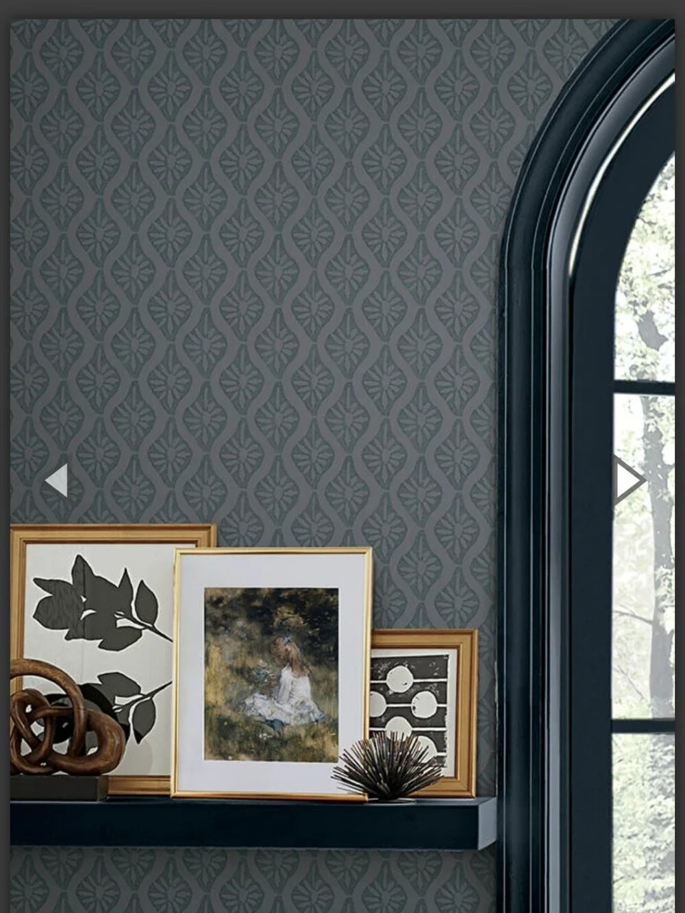 NWT Wallpops  CLJ Nova Blue Smoke Peel and Stick Wallpaper